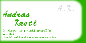 andras kastl business card